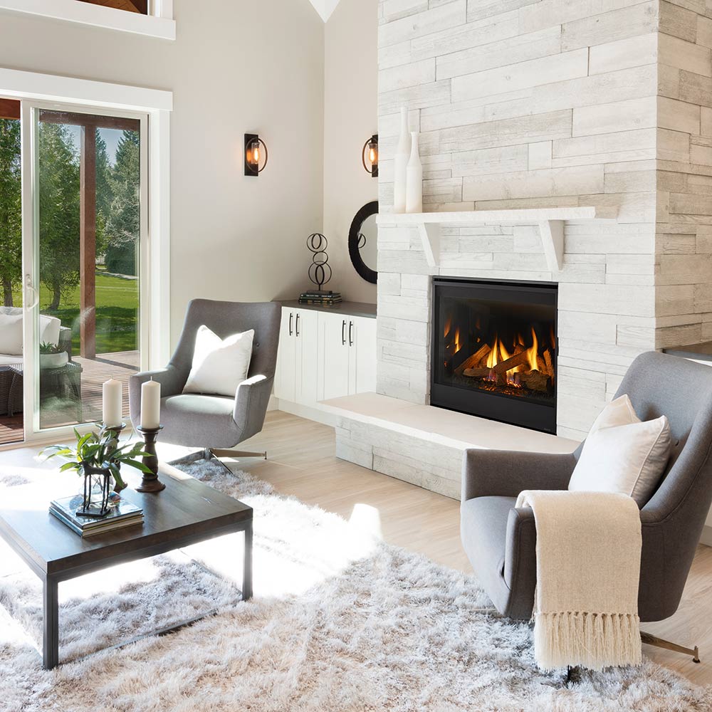 Majestic QUARTZPLA36 Quartz Platinum 36-Inch Direct Vent Gas Fireplace