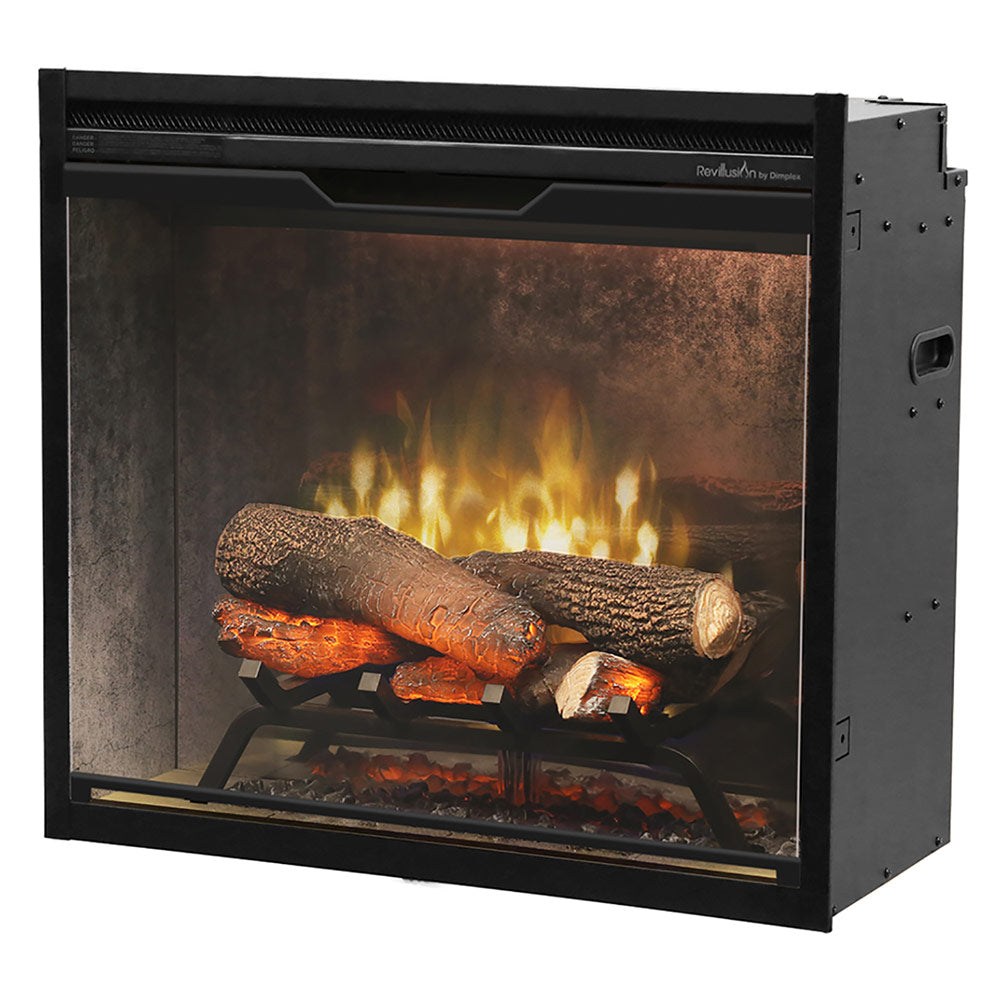 Dimplex RBF24DLXWC-INS Revillusion Electric Fireplace Insert with Weathered Concrete Backer, 24-Inches