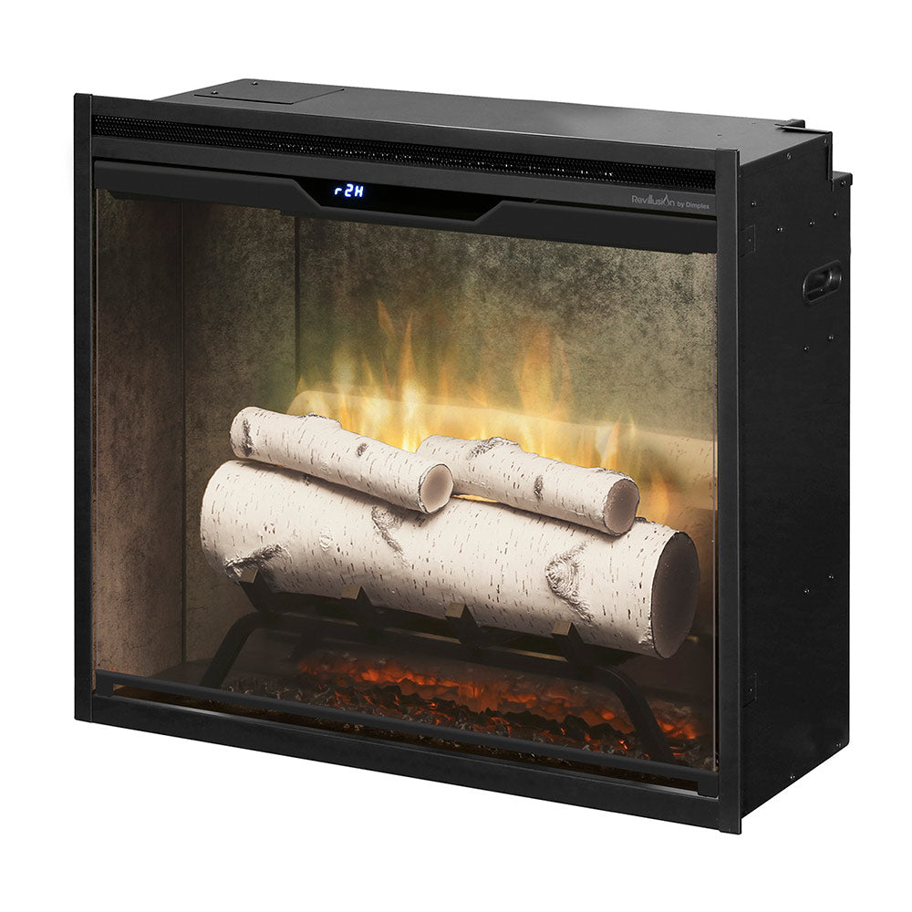 Dimplex RBF24DLXWC-INS Revillusion Electric Fireplace Insert with Weathered Concrete Backer, 24-Inches