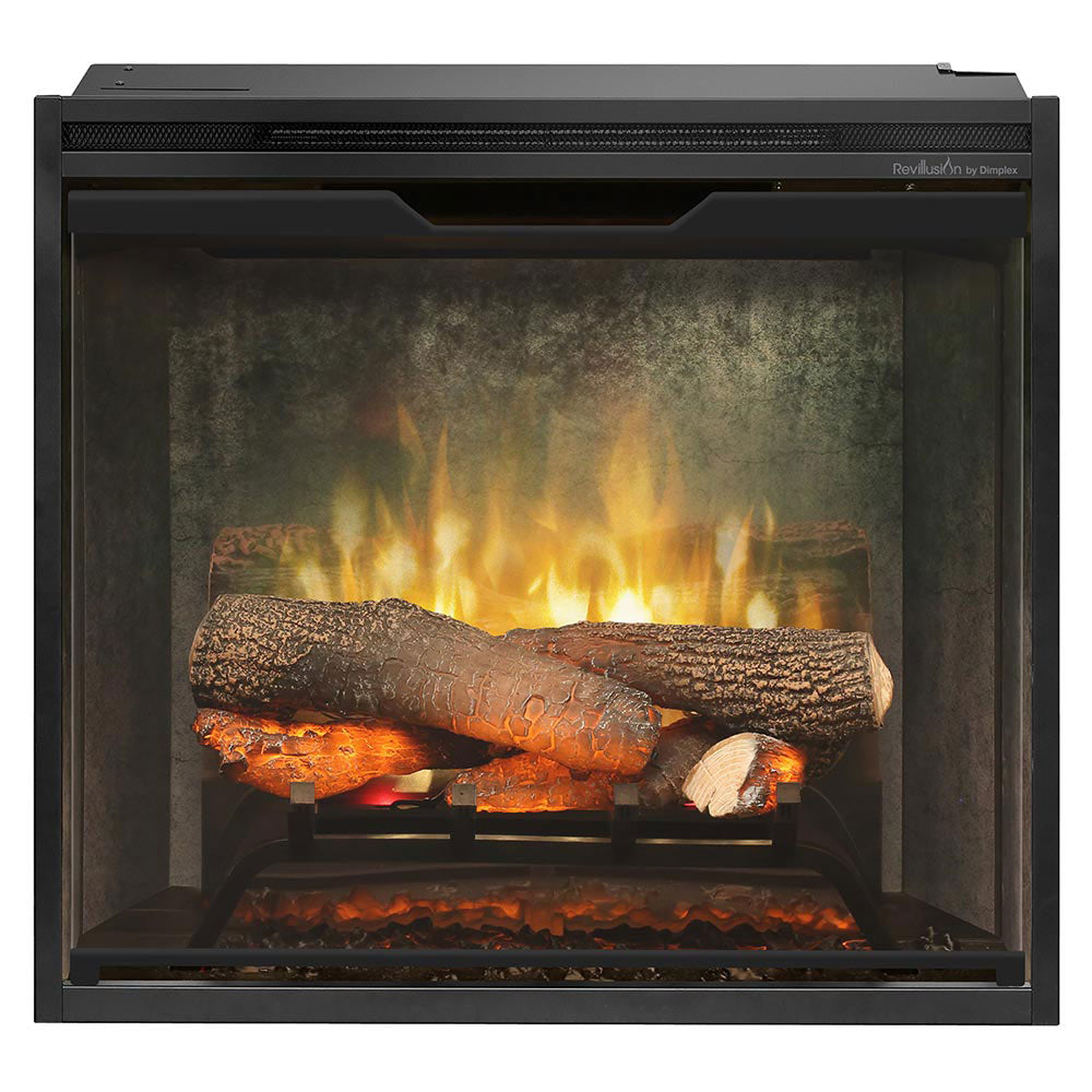 Dimplex RBF24DLXWC-INS Revillusion Electric Fireplace Insert with Weathered Concrete Backer, 24-Inches
