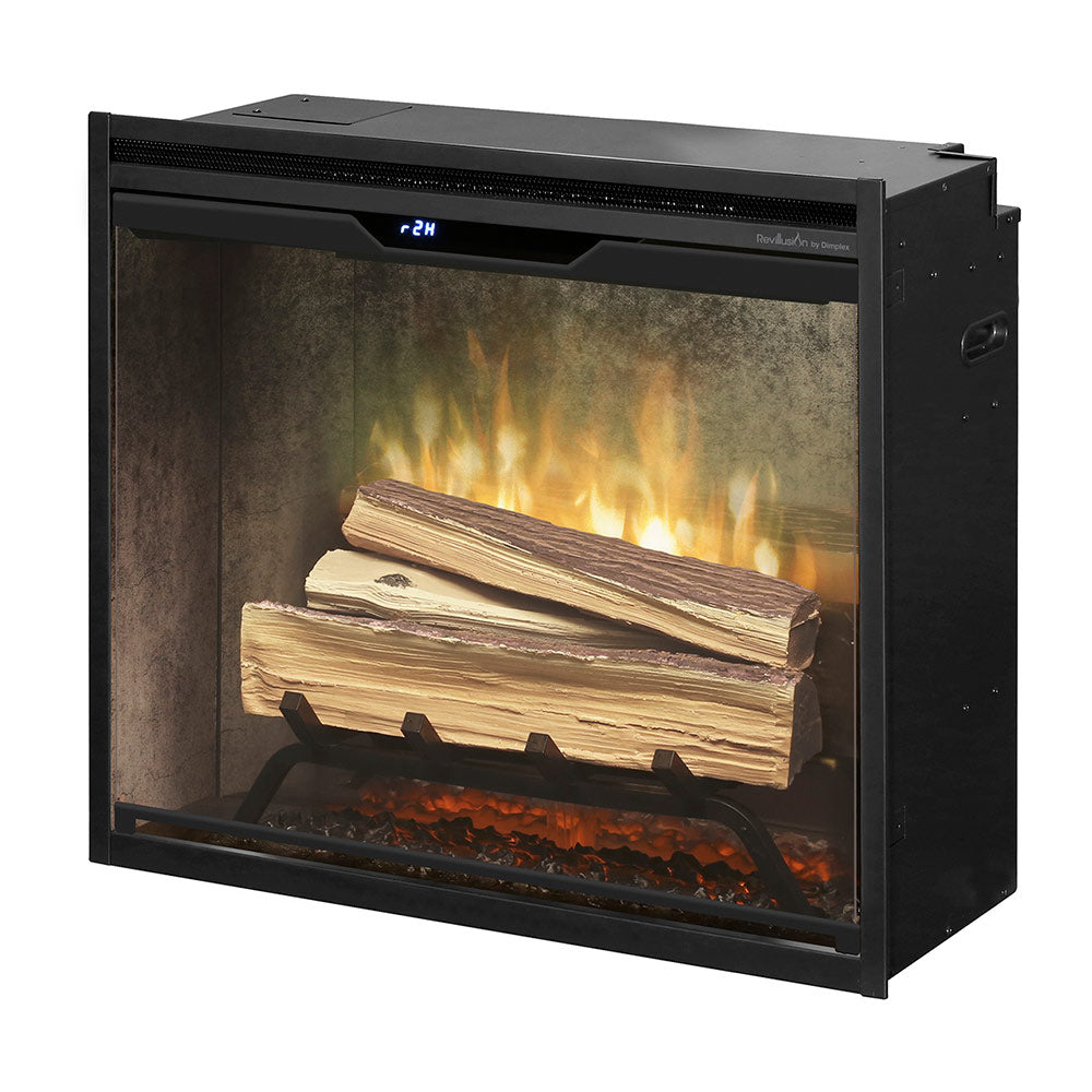 Dimplex RBF24DLXWC-INS Revillusion Electric Fireplace Insert with Weathered Concrete Backer, 24-Inches