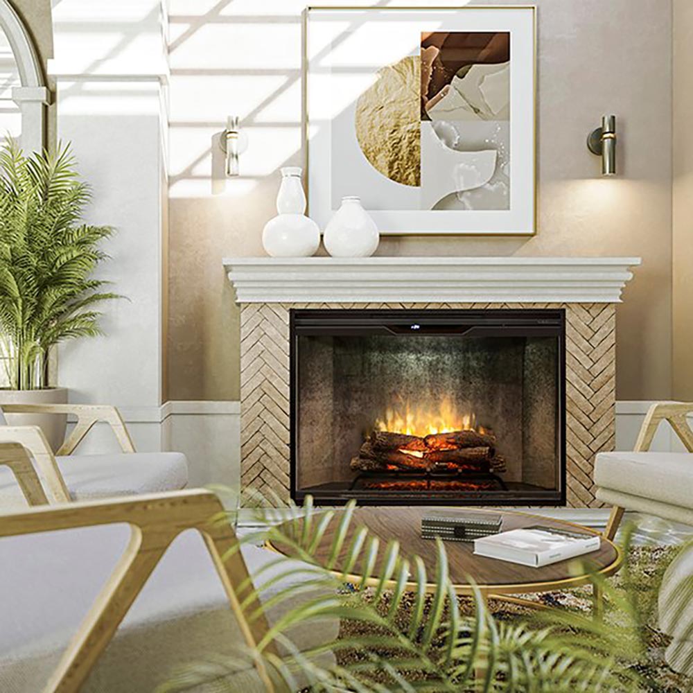 Dimplex Revillusion Electric Fireplace with Weathered Concrete
