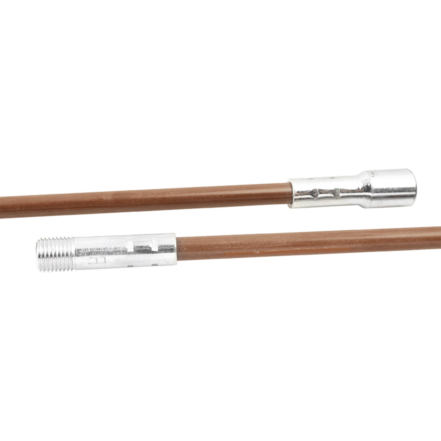 Fiberglass extension rod with 1/4-inch NPT threaded metal ends