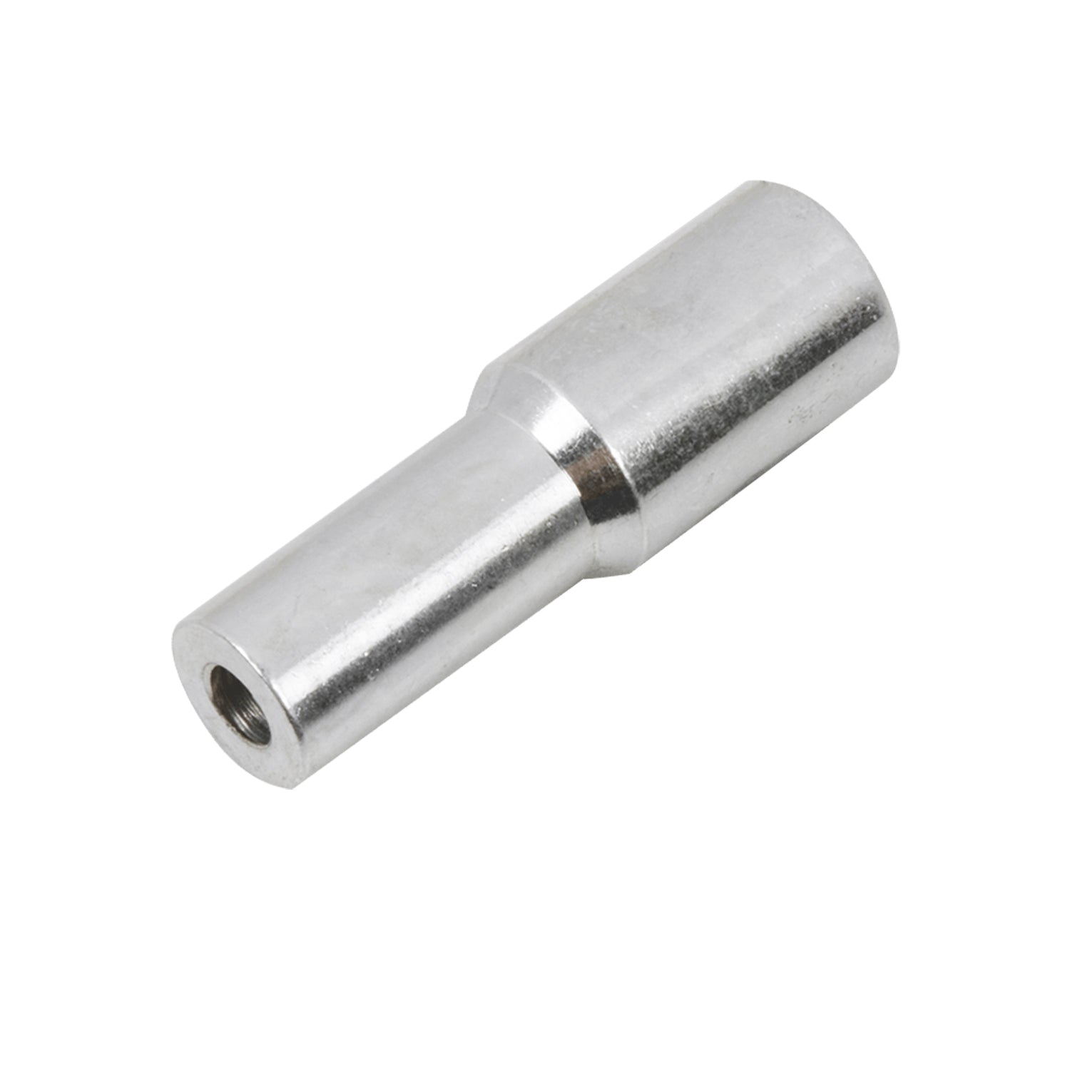 Metal NPT pipe thread adapter fitting with 1/4-in to 3/8-in male ends