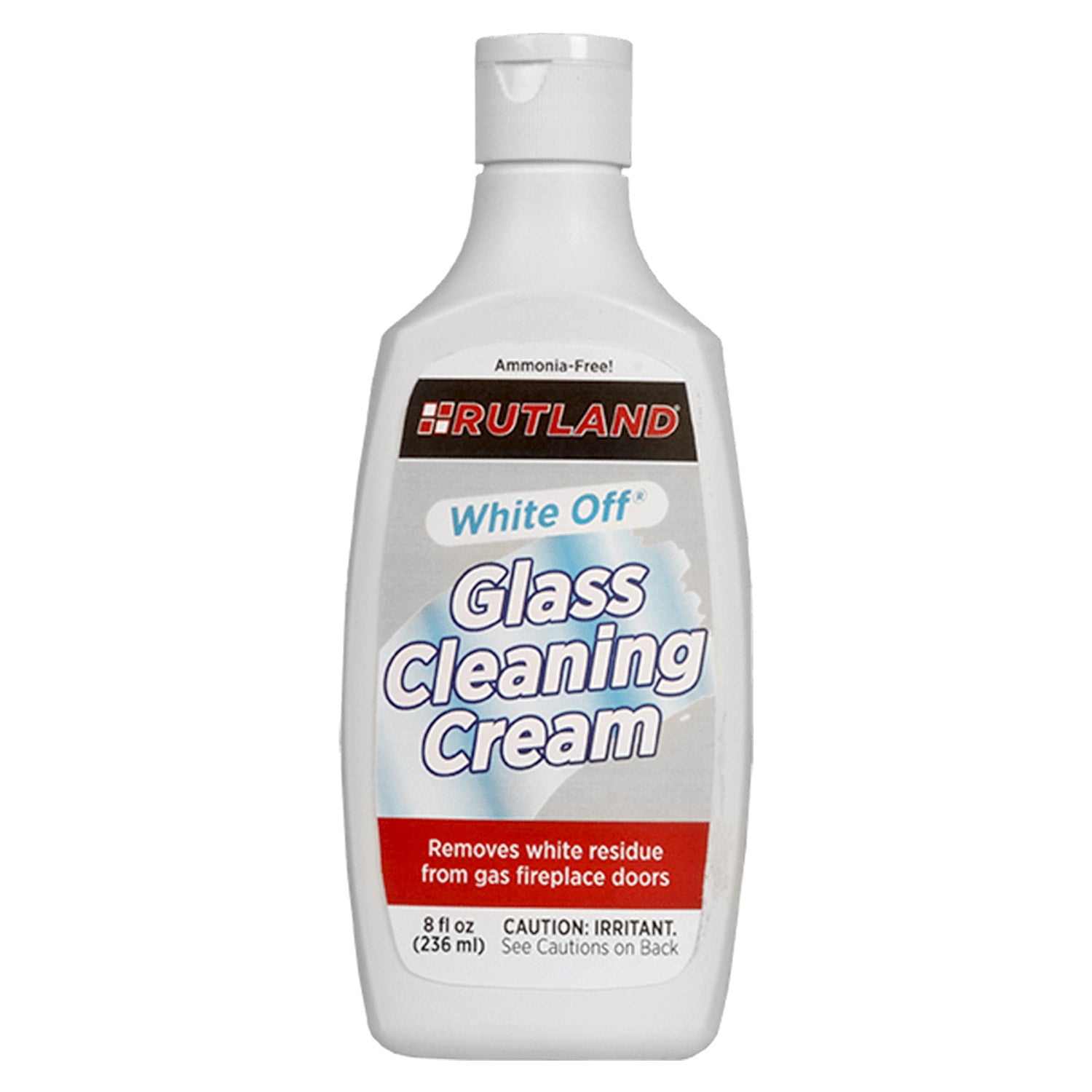 Rutland White Off glass cleaning cream bottle, 8 fl oz