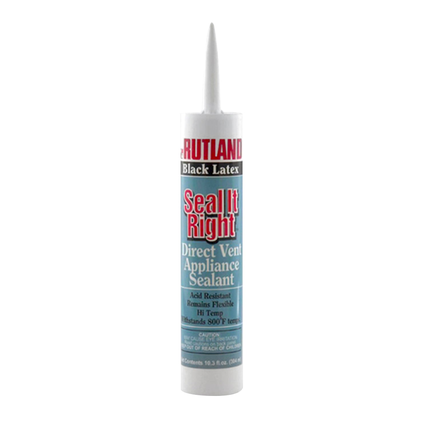 Rutland Seal It Right black latex sealant cartridge with applicator nozzle