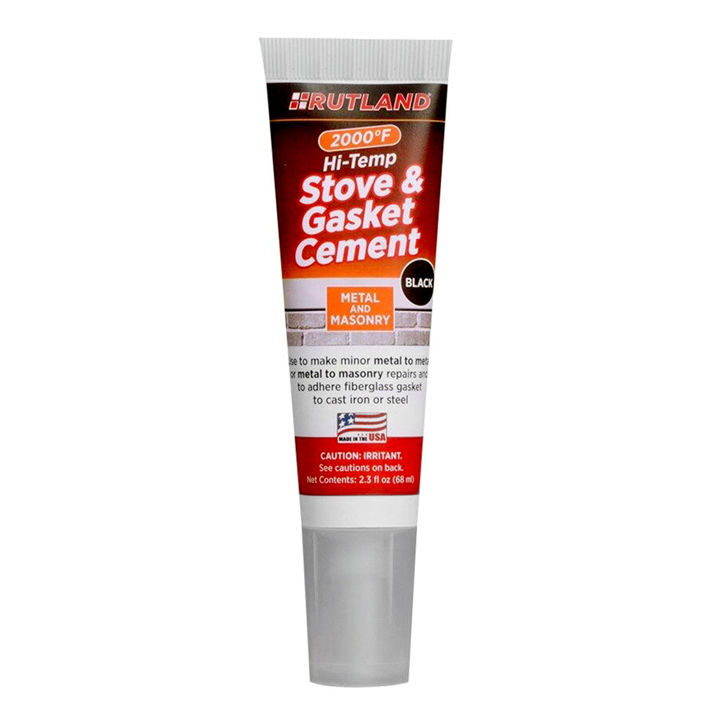 Rutland stove and gasket cement tube, black hi-temp gasket sealant (2.3 oz)