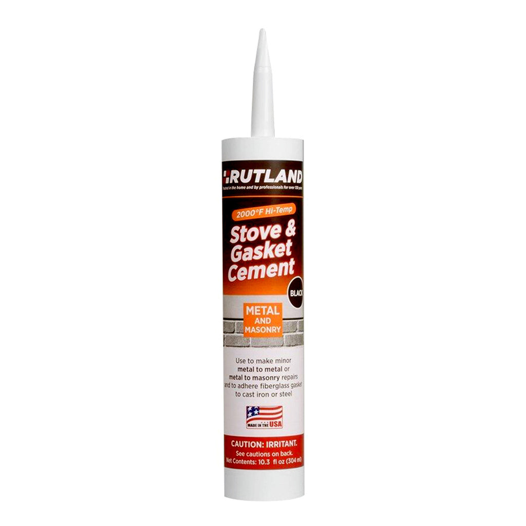 Rutland stove and gasket cement cartridge with pointed dispensing nozzle, 10.3 oz