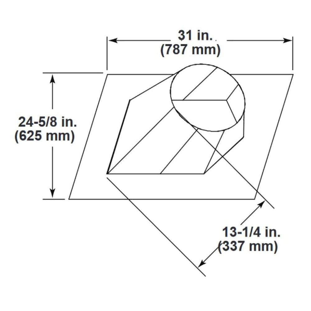 Majestic RF12 7/12 to 12/12 Pitch Roof Flashing