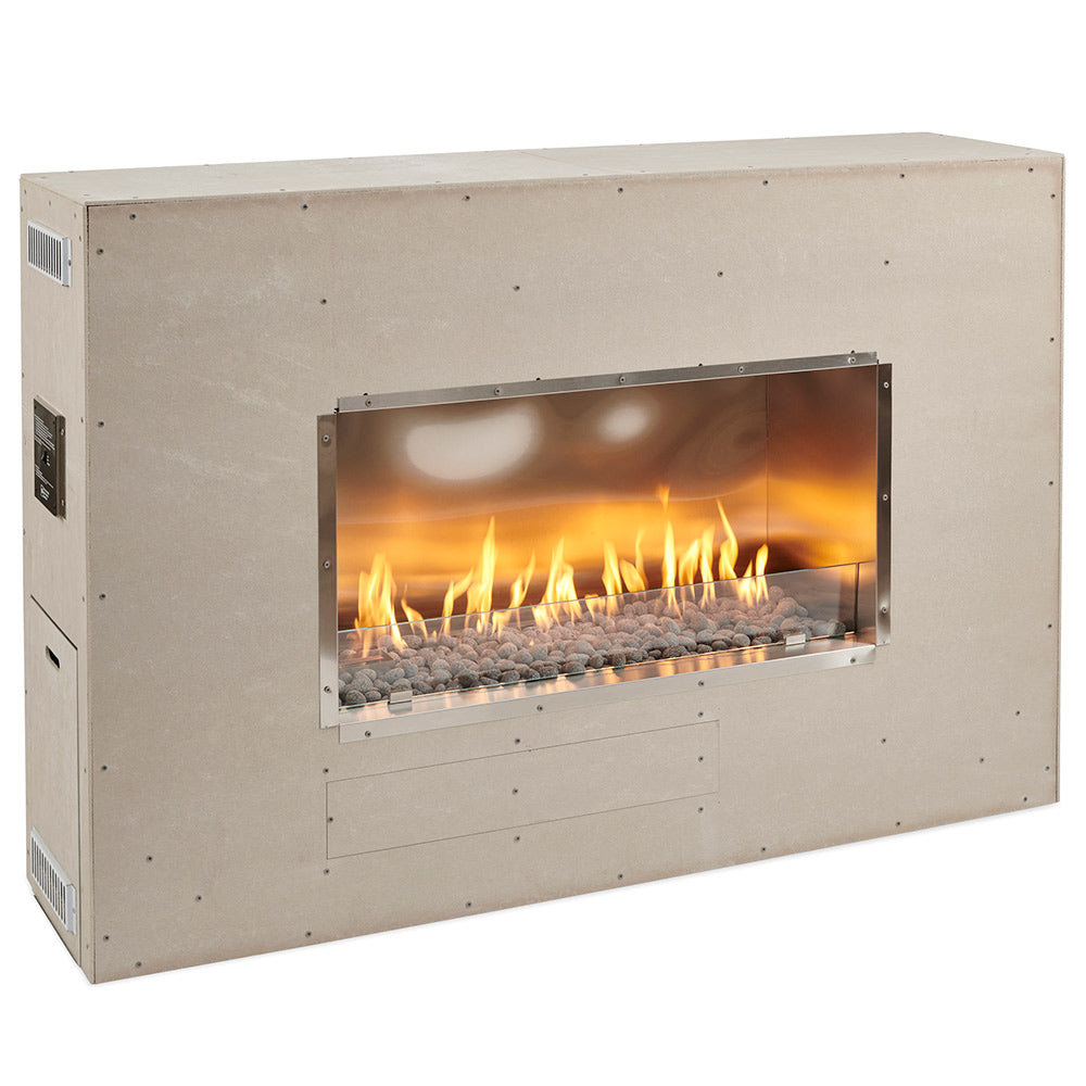 Outdoor GreatRoom single-sided ready-to-finish linear gas fireplace