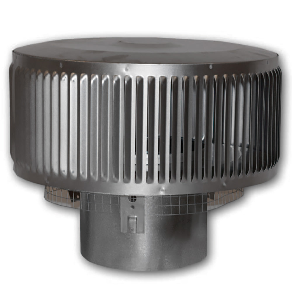 Superior Round Top Termination with Louvered Screen for 8-Inch Chimney, Black