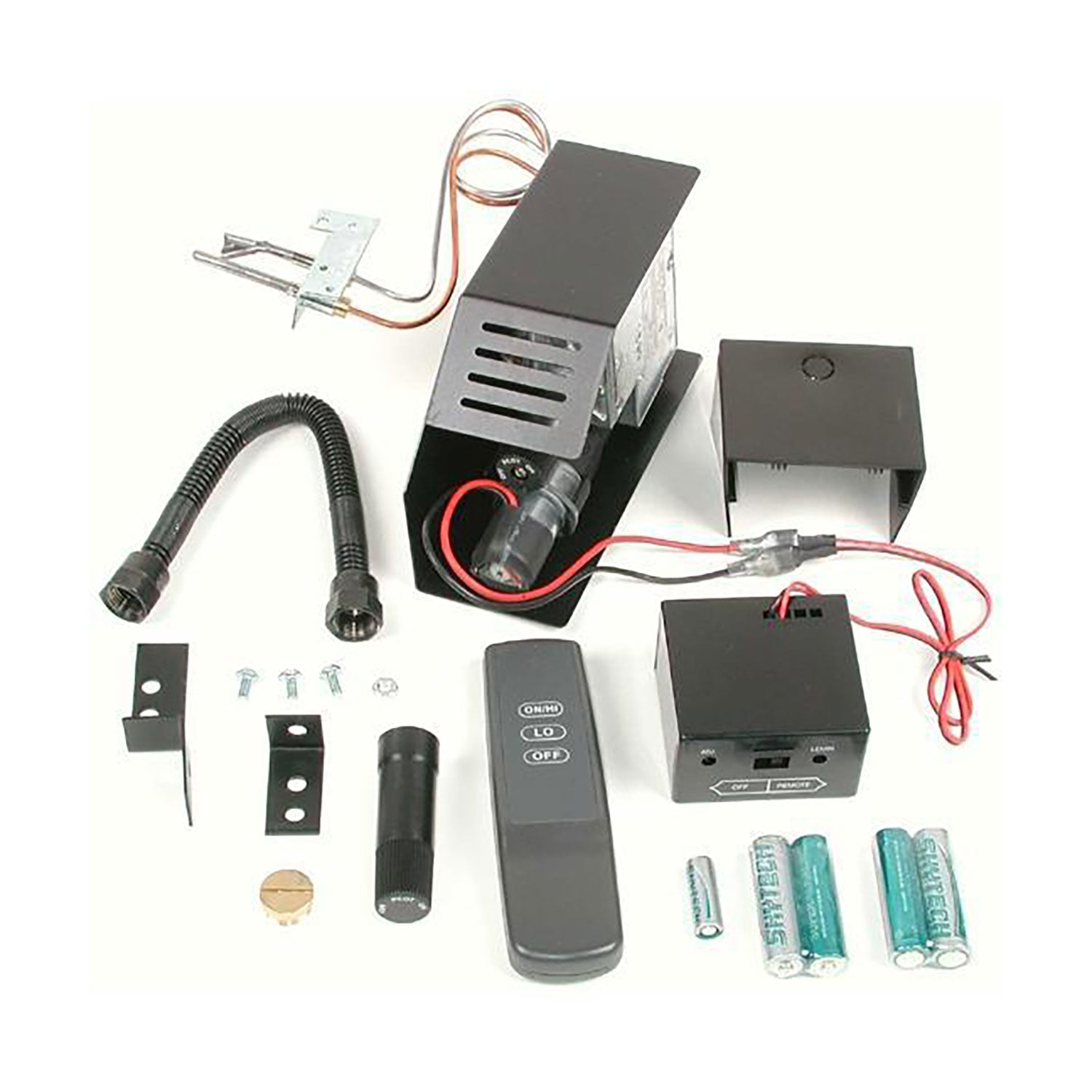 Rasmussen variable flame pilot safety kit with remote, control module, wiring and batteries