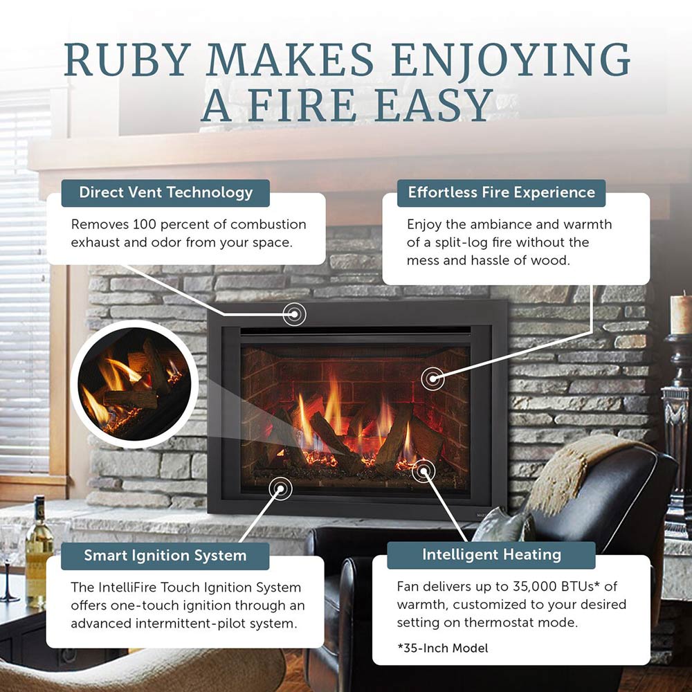 Majestic RUBY30I Ruby 30-Inch Direct Vent Gas Insert