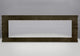 Dark rectangular finishing trim with textured border and wide inner opening