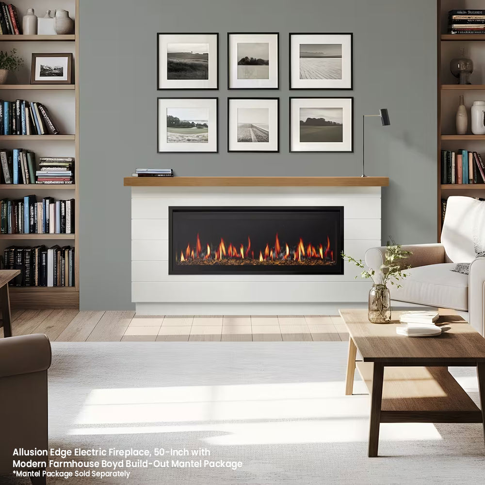 SimpliFire Allusion Edge Linear Electric Fireplace