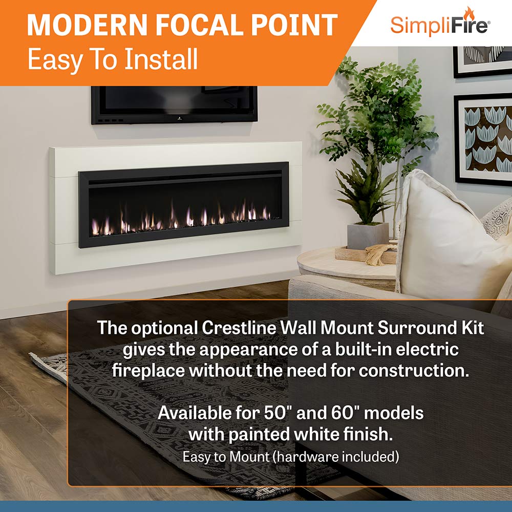 SimpliFire Allusion Slim Linear Electric Fireplace