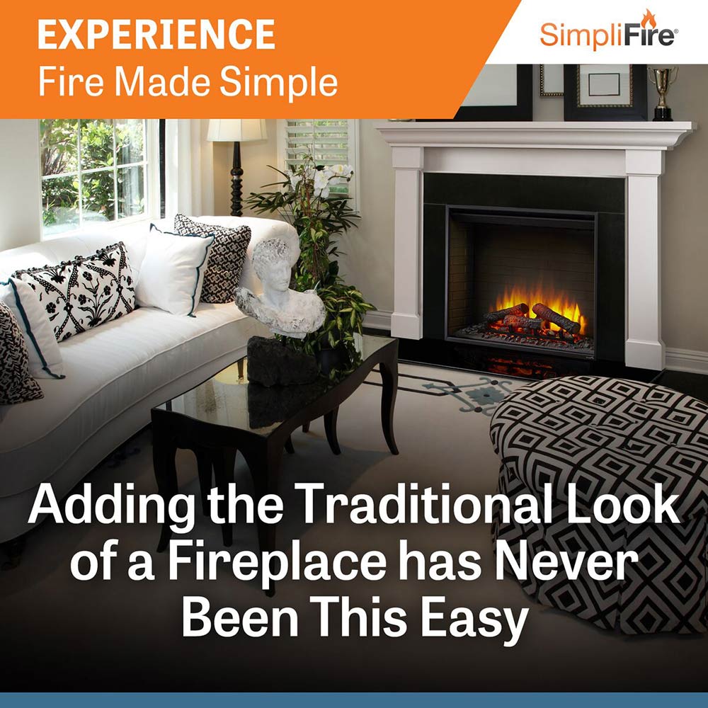 SimpliFire SF-BI Built-In Electric Fireplace