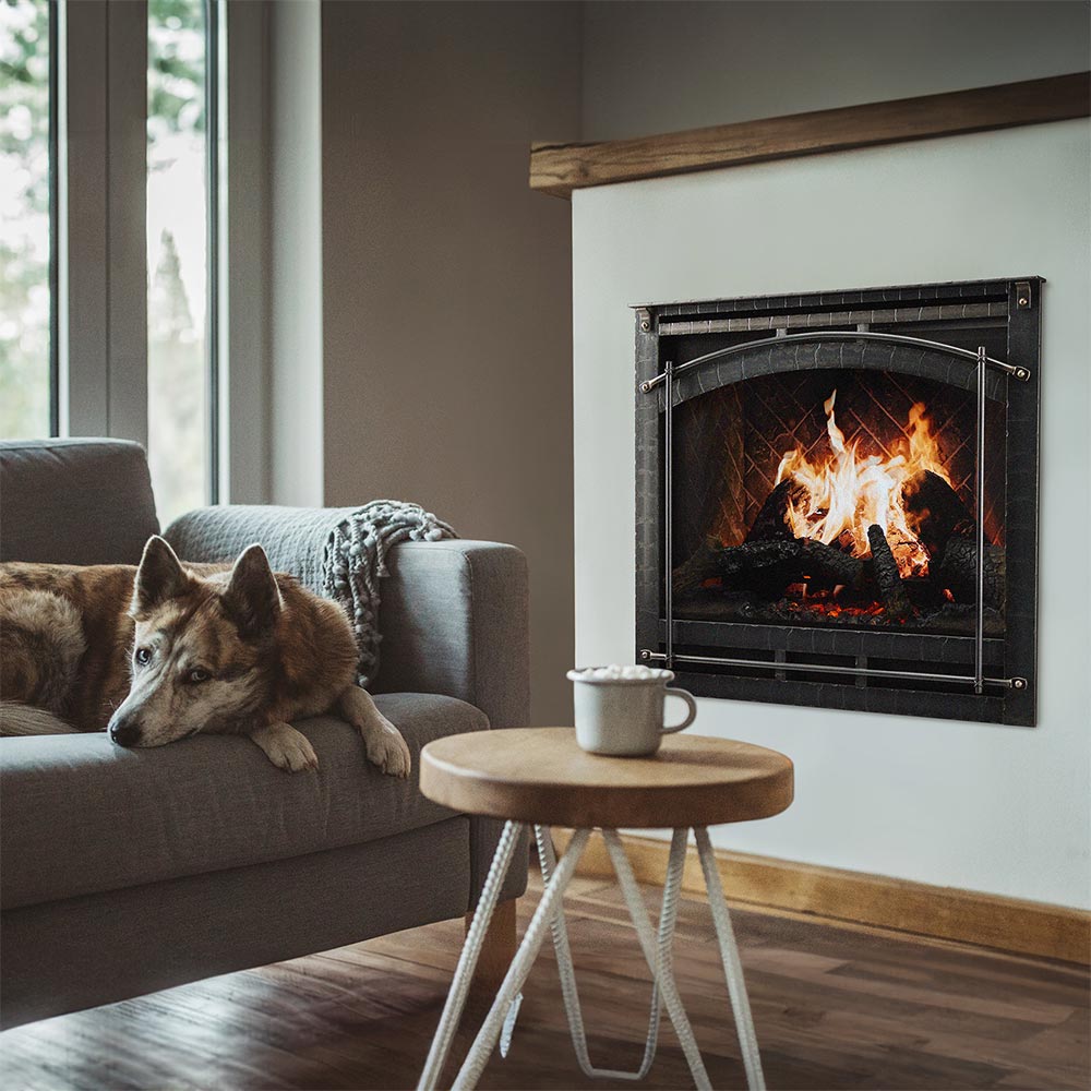 SimpliFire Chateau Forge Front for Inception 36-Inch Electric Fireplace