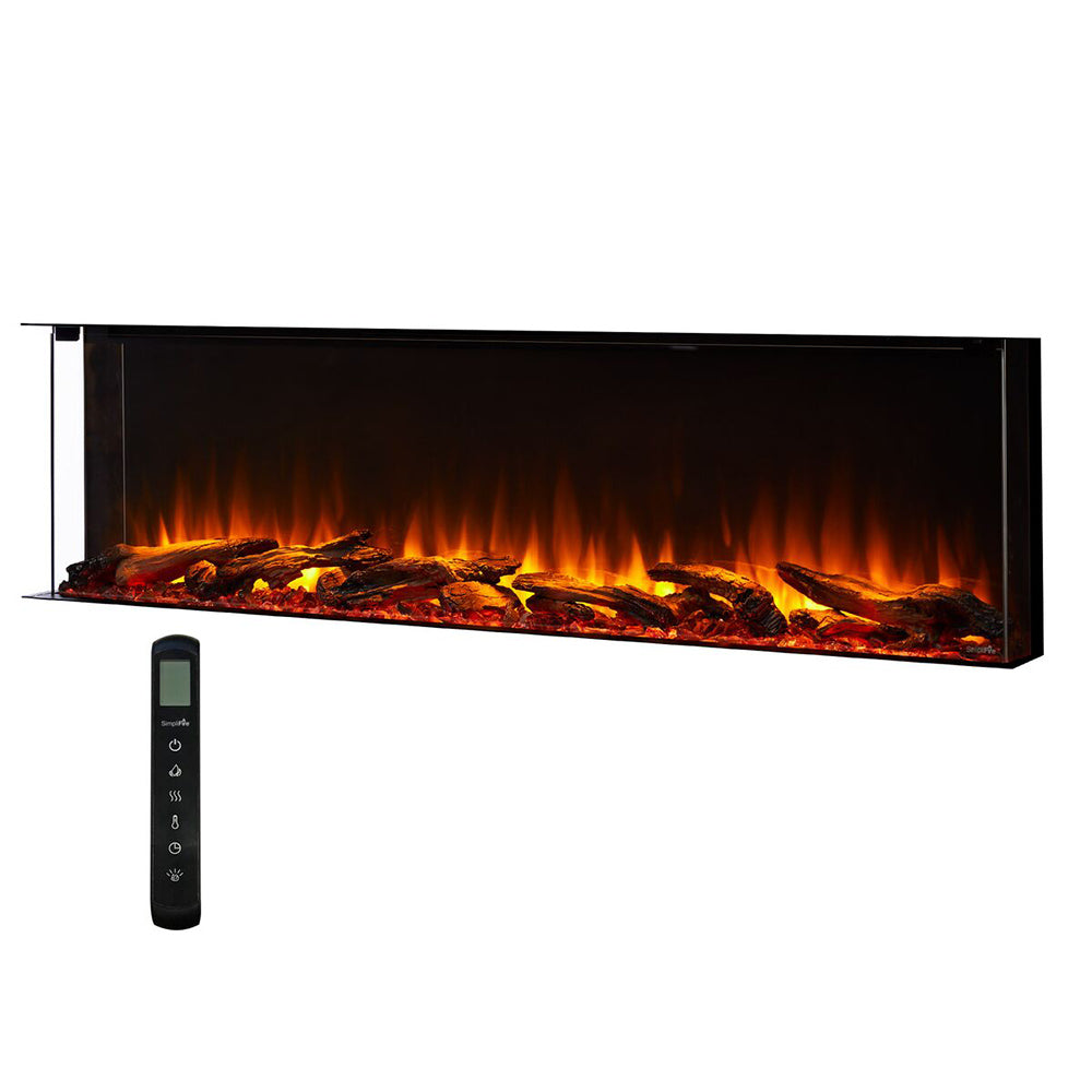 SimpliFire SF-SCT Scion Trinity 3-Sided Linear Electric Fireplace