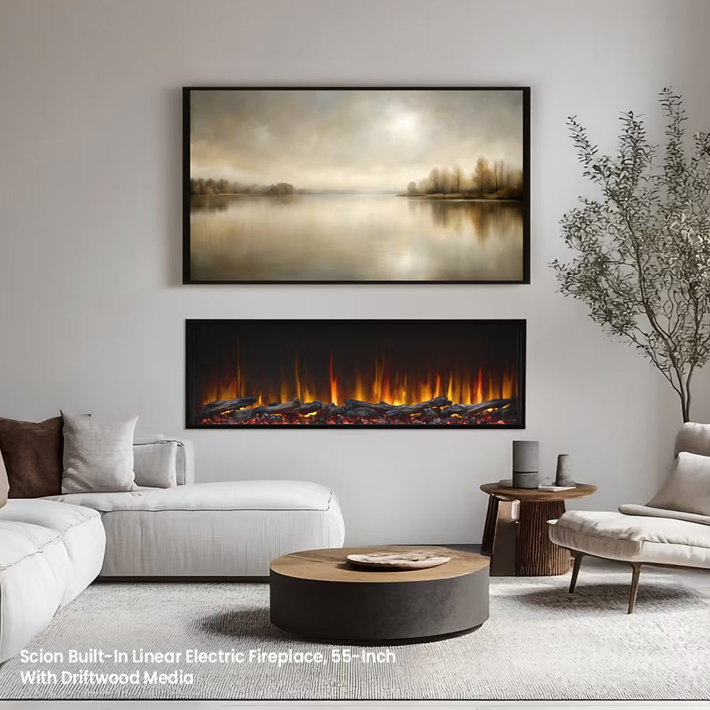 SimpliFire Scion Built-In Linear Electric Fireplace