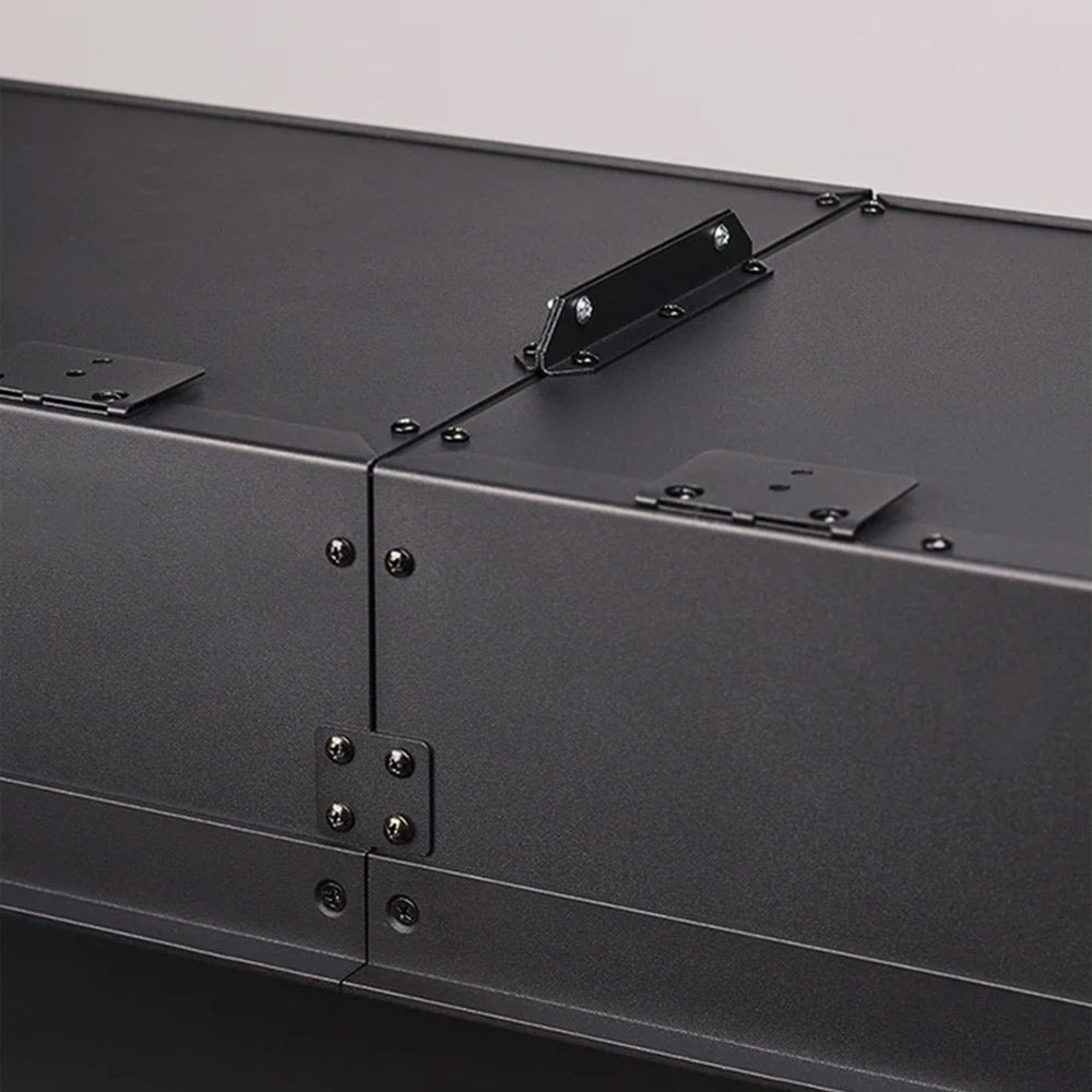 SimpliFire linking kit corner connector plate with bar and mounting screws on metal frame