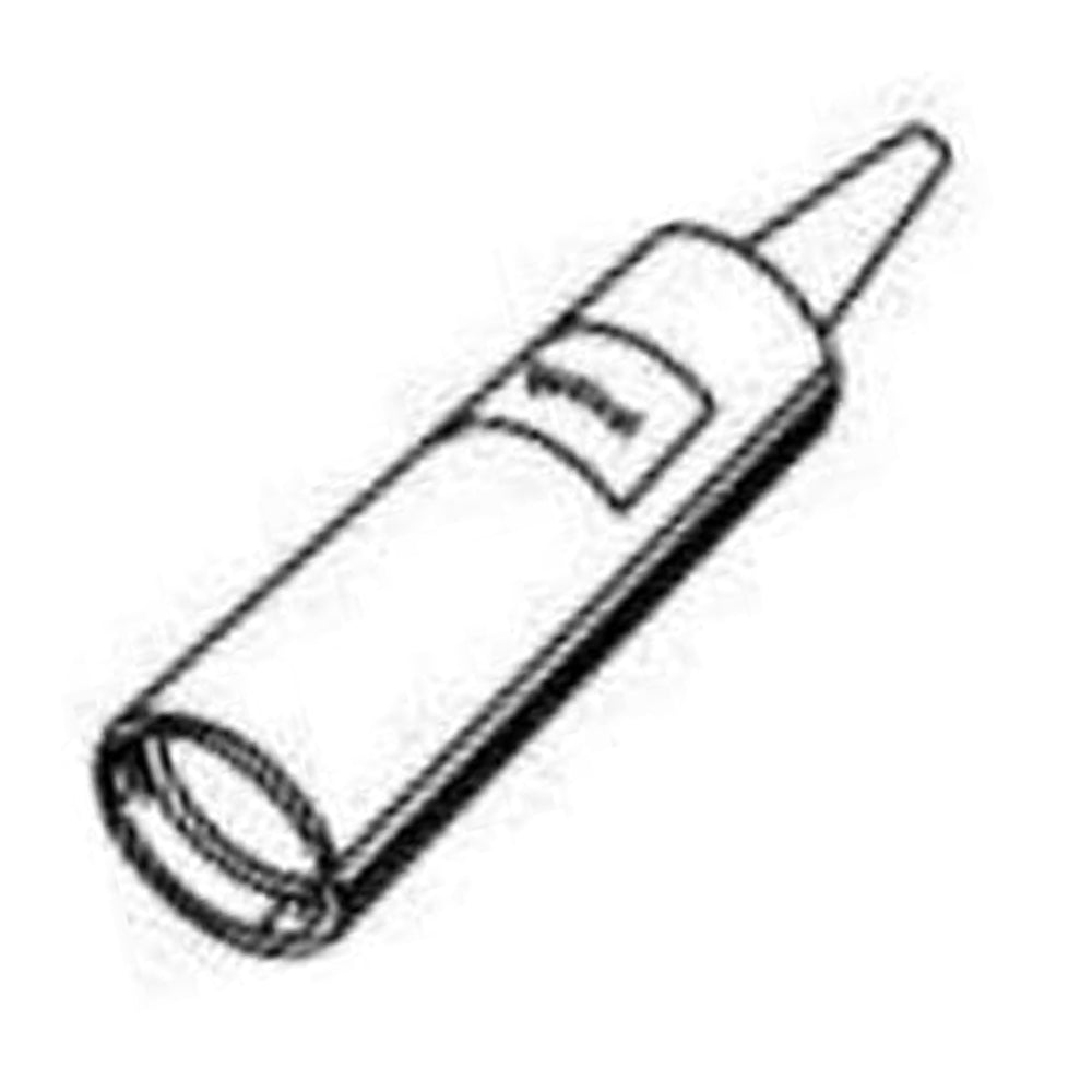 High-temperature sealant tube with nozzle end