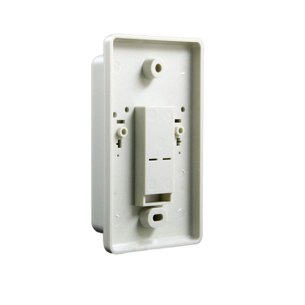Skytech wall thermostat receiver plate, light gray, with screw openings