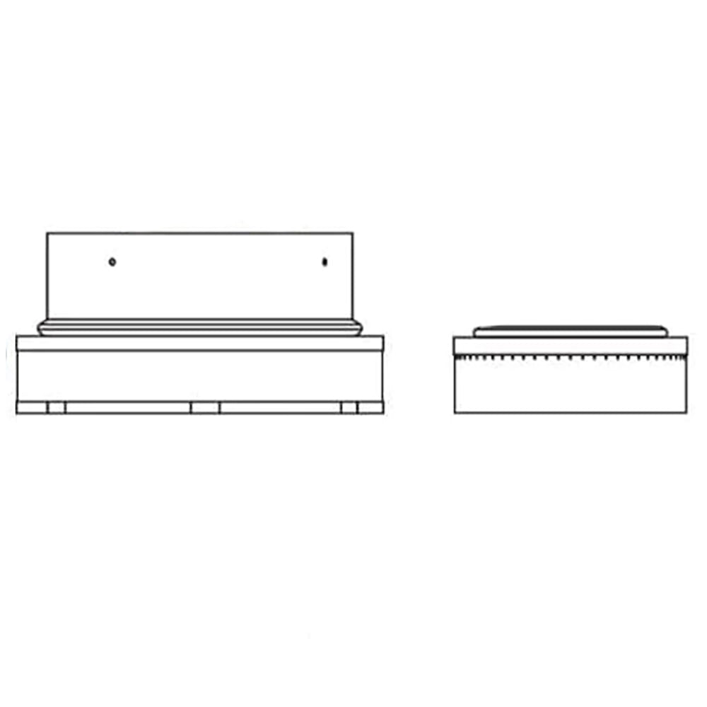 SLP to DVP adapter with rectangular body and two top mounting holes