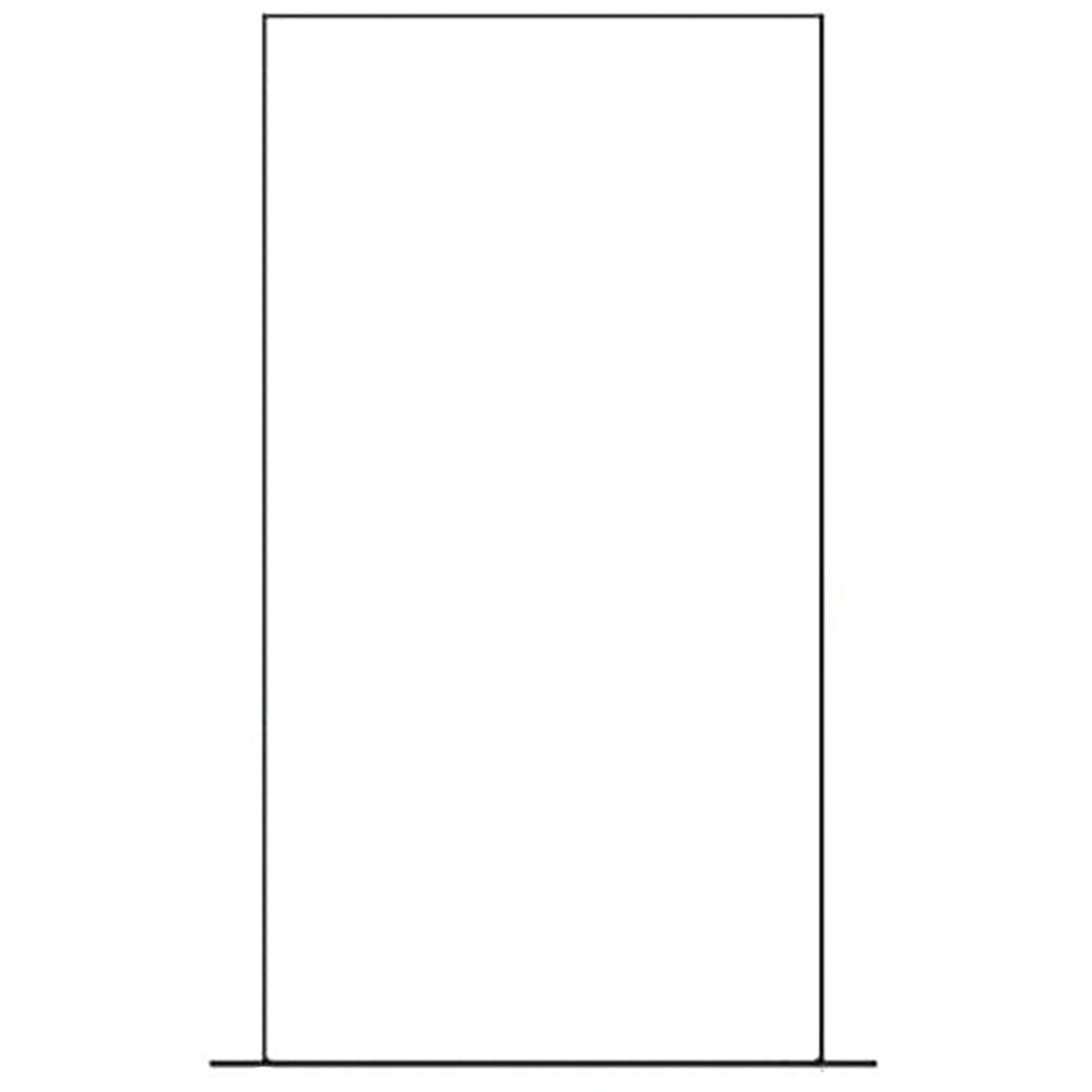 Roof deck underside insulation shield panel, rectangular sheet.