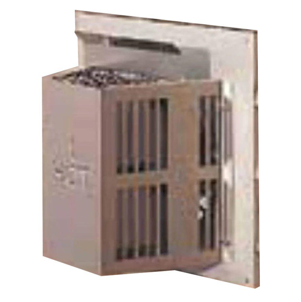 Metal horizontal trapezoid termination kit with vented panel and bracket
