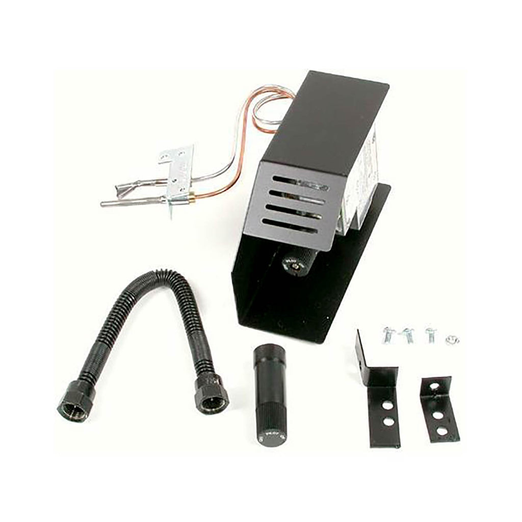 Valve igniter assembly with black module, flexible wires, and mounting brackets