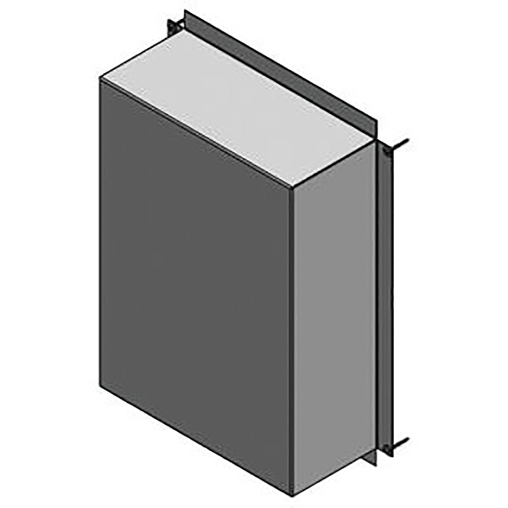 Rectangular dark gray screen insert with mounting tabs for a silhouette terminal