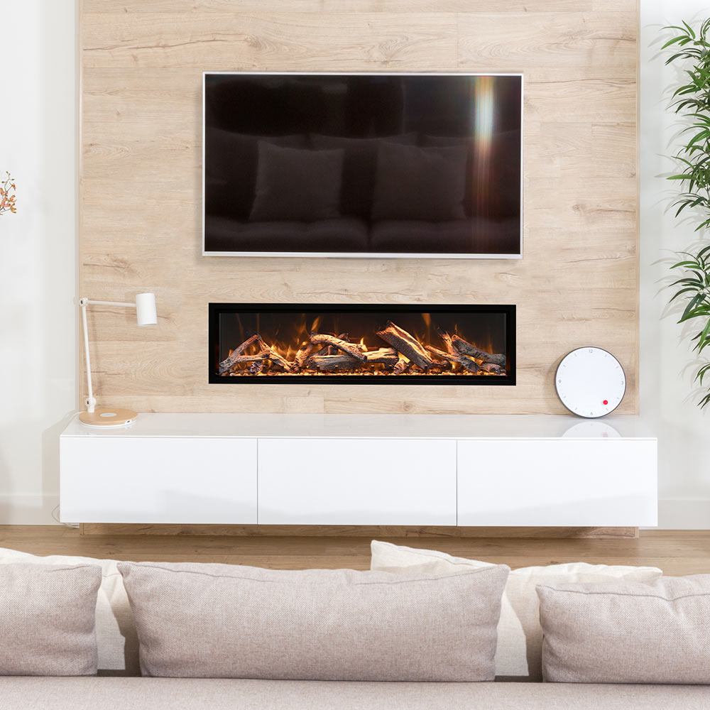 Amantii Symmetry Bespoke Extra Tall Built-In Electric Fireplace