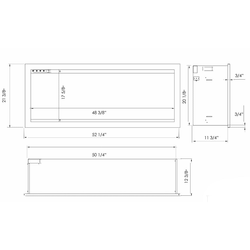 Amantii Symmetry Bespoke Extra Tall Built-In Electric Fireplace