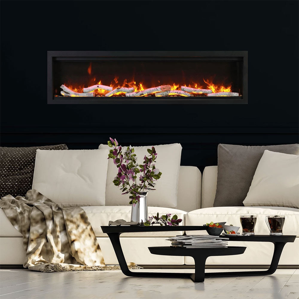 Amantii Symmetry Indoor/Outdoor Built-In Smart Electric Fireplace