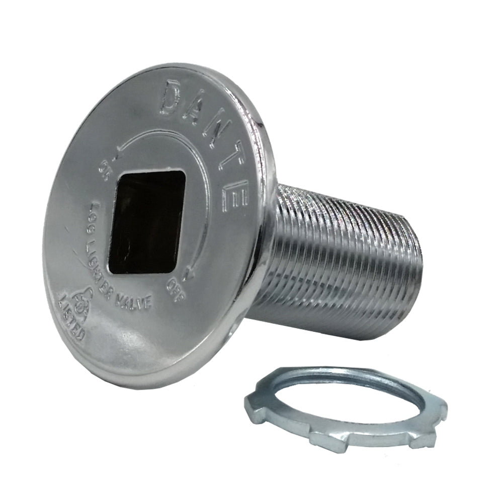 Universal threaded floor plate with chrome bolt and retaining ring