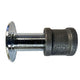 Universal threaded floor plate kit with chrome base and black threaded insert