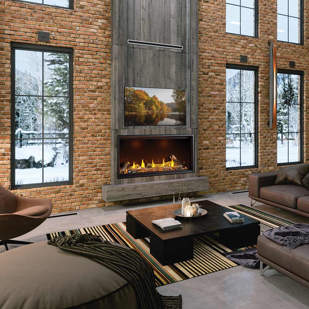 Napoleon Tall Linear Vector Series Electronic Ignition 50-Inch Direct Vent Gas Fireplace