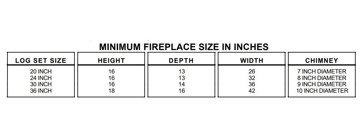 Rasmussen RF-T-Kit Tipi Series Complete Fireplace Log Set for Rumford Fireplaces