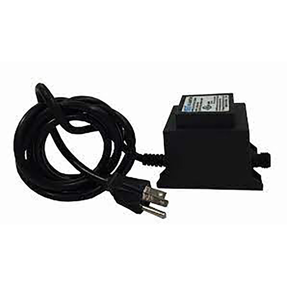 Grand Canyon 12V transformer with black power cord and two-prong plug