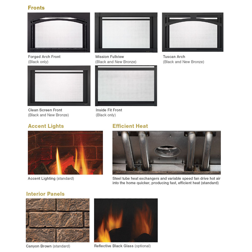 Majestic Trilliant 35-Inch Direct Vent Fireplace Insert