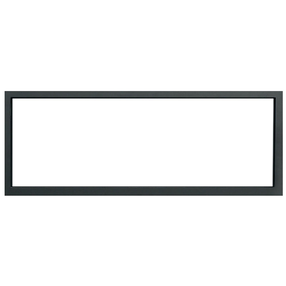 Black fireplace trim frame, rectangular border with inner opening