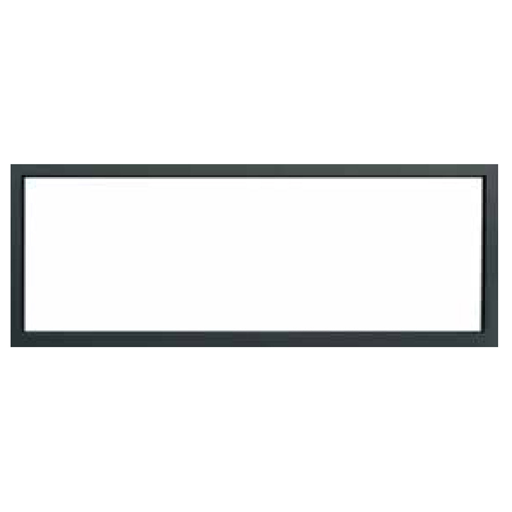 Black rectangular decorative linear trim with thin border frame