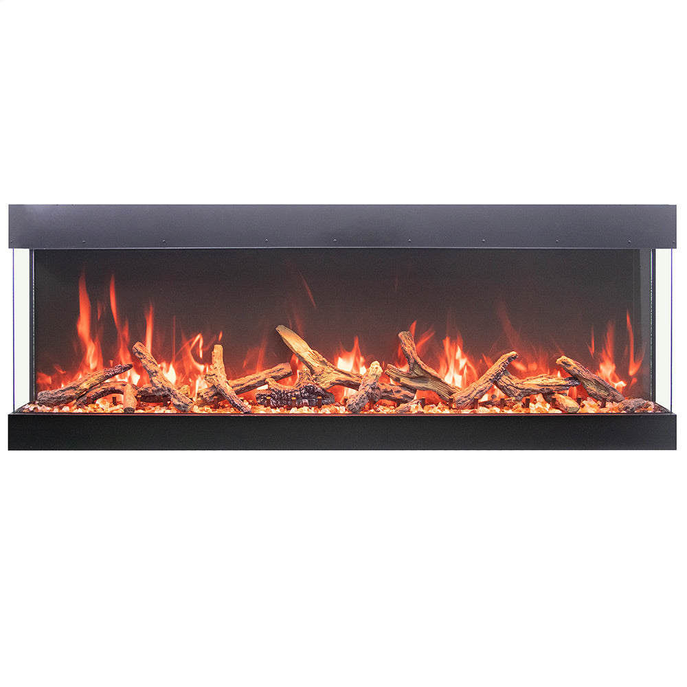 Amantii Tru-View XL Deep Indoor/Outdoor Built-In 3-Sided Smart Electric Fireplace
