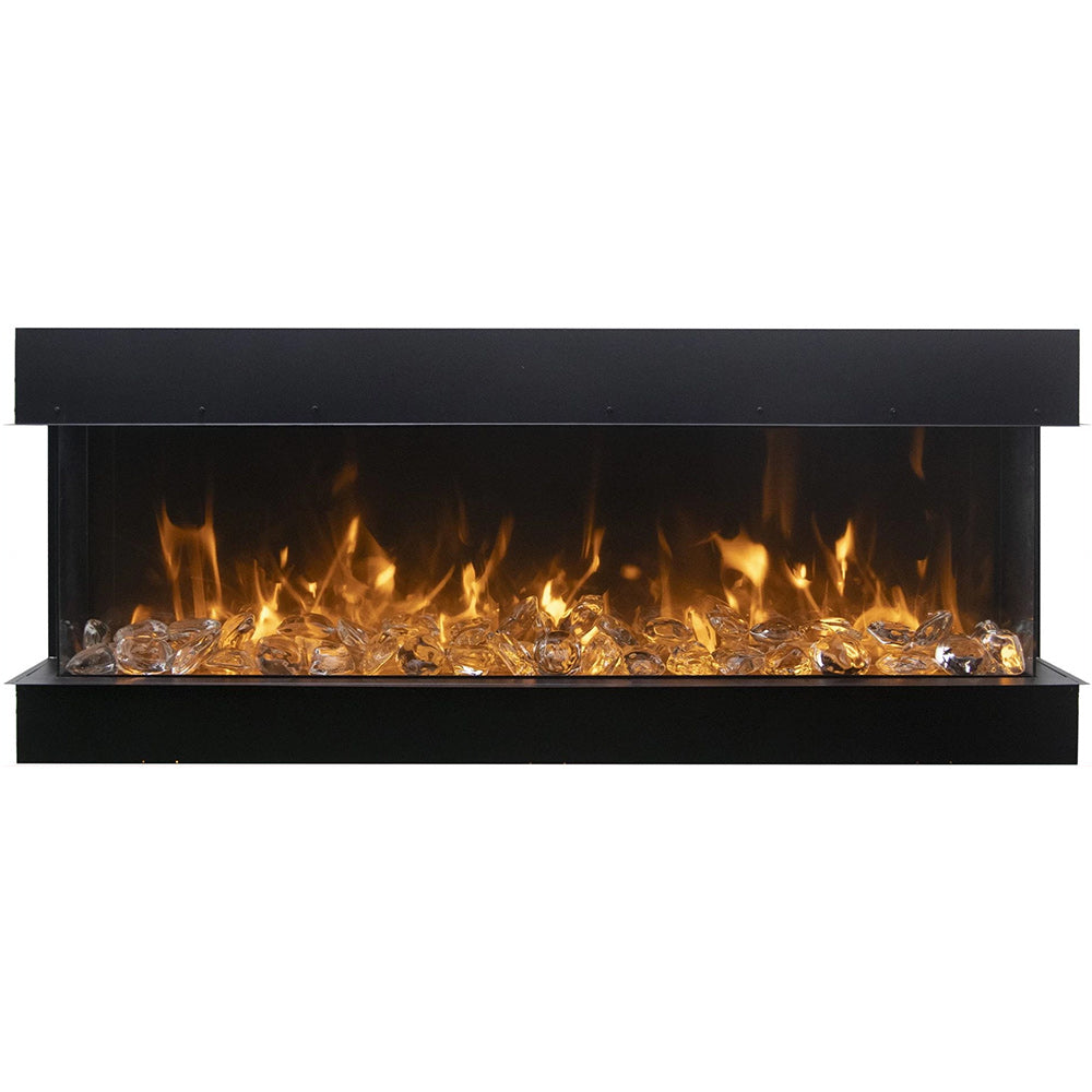 Amantii Tru-View XL Extra Tall Indoor/Outdoor Built-In 3-Sided Smart Electric Fireplace
