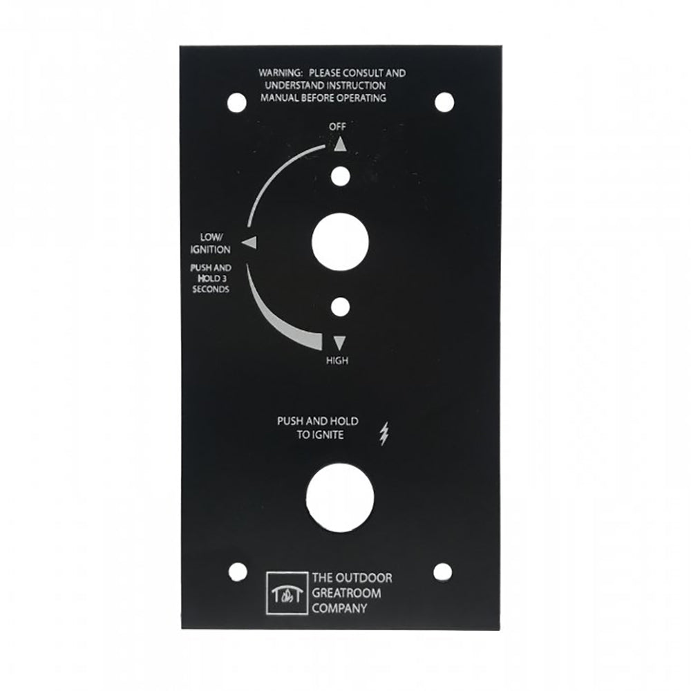 The Outdoor GreatRoom Company Control Panel for Variable Control Safety Valve