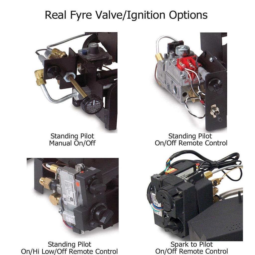 Real Fyre ESV Evening Fyre Split Ventless Gas Log Set, ANSI Certified
