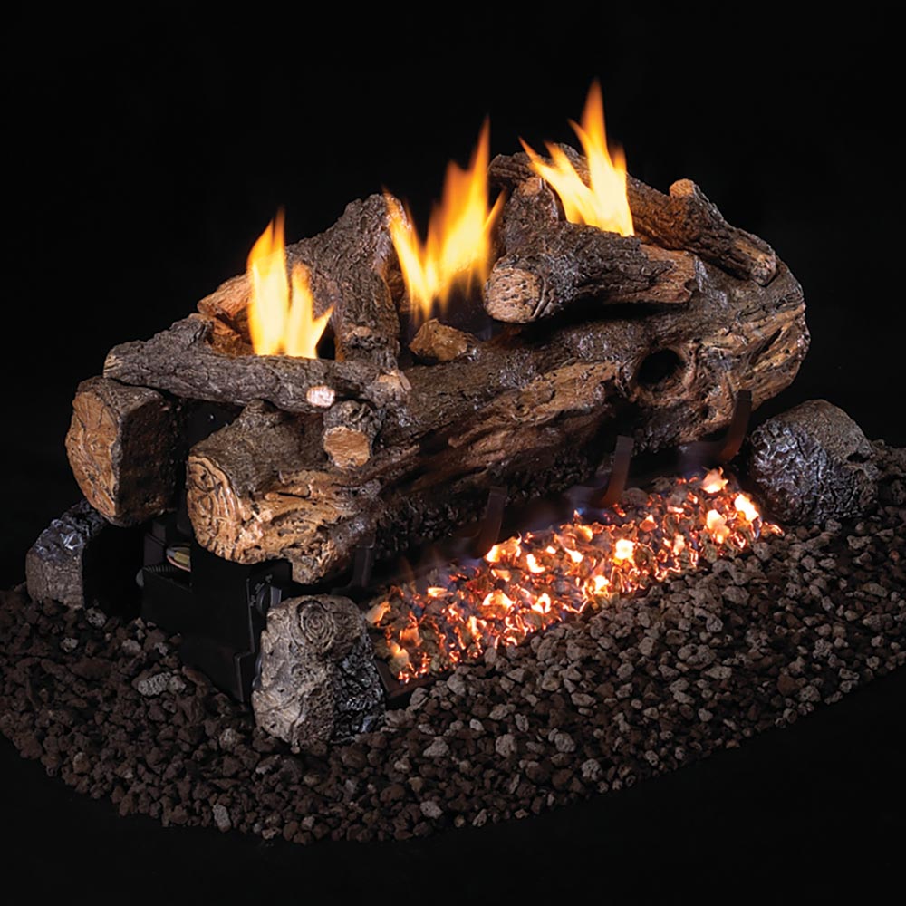 Real Fyre EFV-2 Evening Fyre Ventless Gas Log Set, See-Thru, ANSI Certified