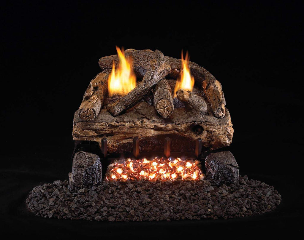 Real Fyre ESV Evening Fyre Split Ventless Gas Log Set, ANSI Certified