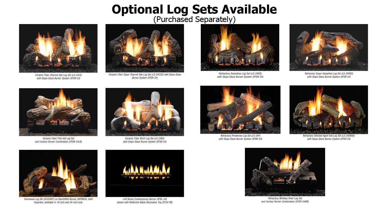 White Mountain Hearth VFD36FB Breckenridge Ventless Deluxe Firebox